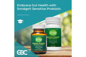 Smidge Sensitive Powder and Capsules on a sunny bench