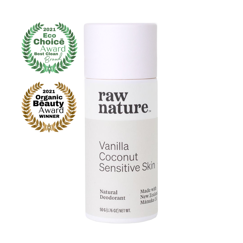Raw Nature Natural Deodorant - Vanilla Coconut Sensitive Skin